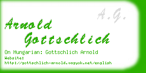 arnold gottschlich business card